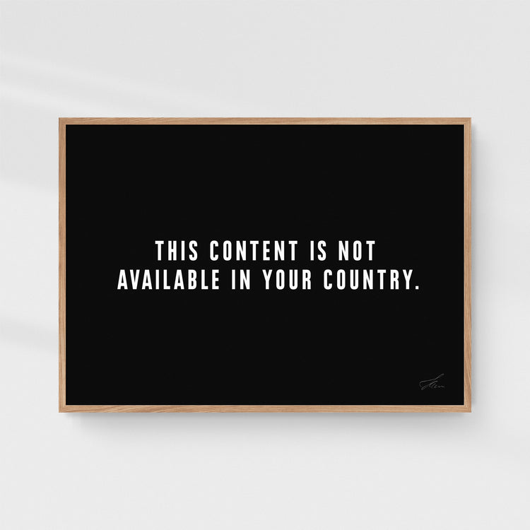 This Content Is Not Available In Your Country