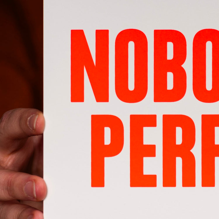 Nobody's perfetc (Grußkarte)