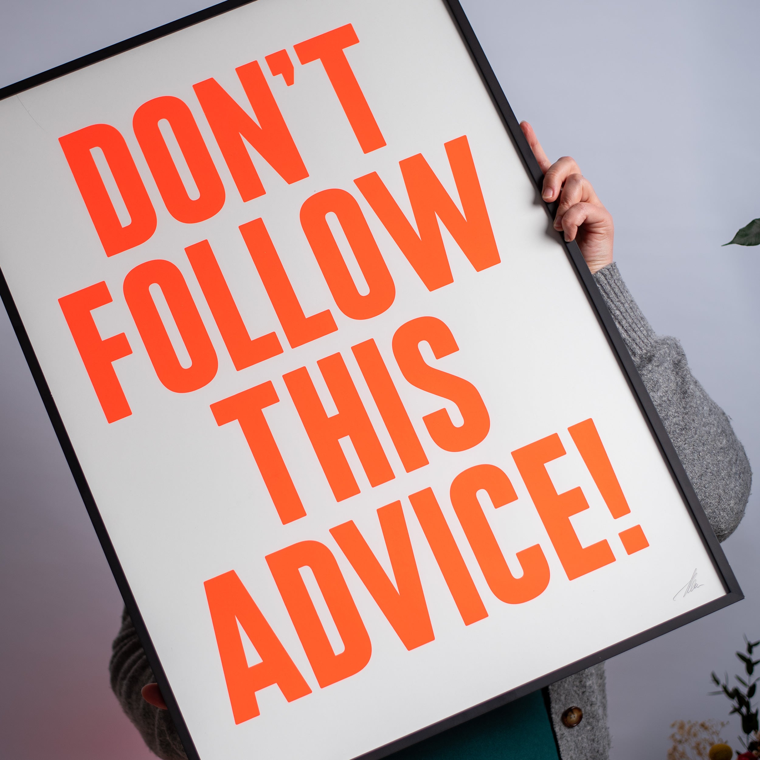 Don't follow this advice!