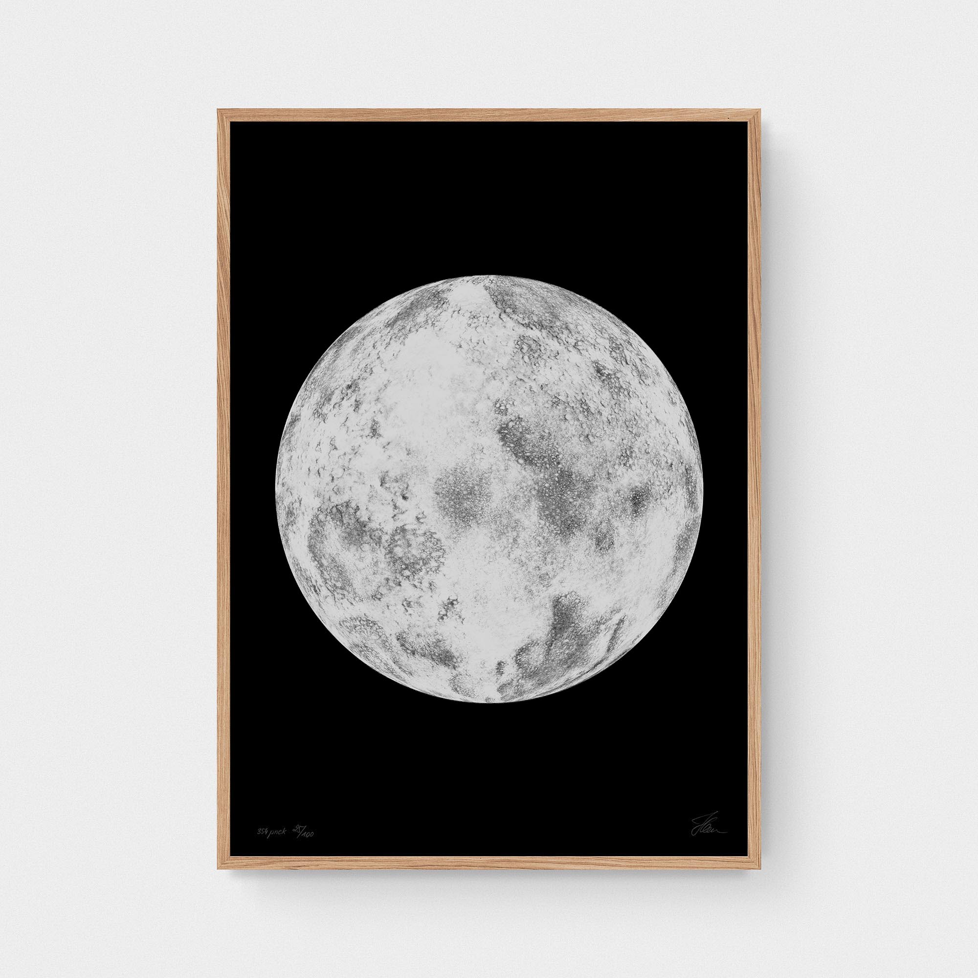 Pancakes, Not the moon — 354.PNCK (Grey/White), Silkscreen Print ...